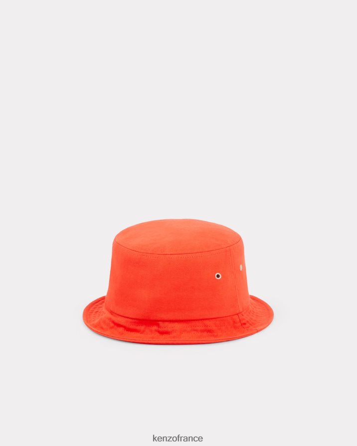 accessoires Kenzo chapeau bob à écusson de fleur de boke rouge moyen unisexe LFF6X0827