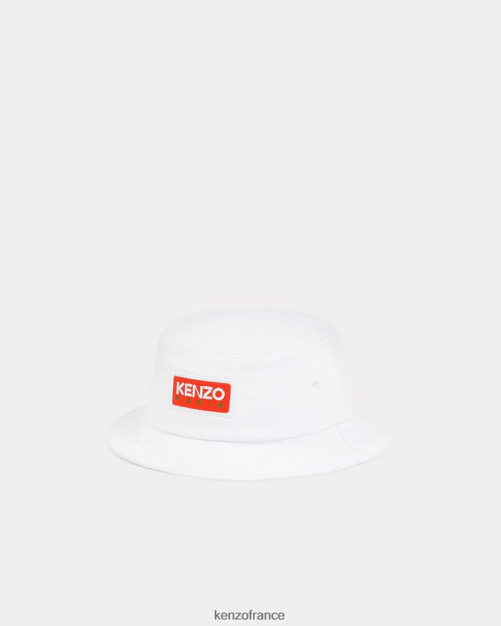accessoires Kenzo chapeau de soleil parisien blanc cassé unisexe LFF6X0821