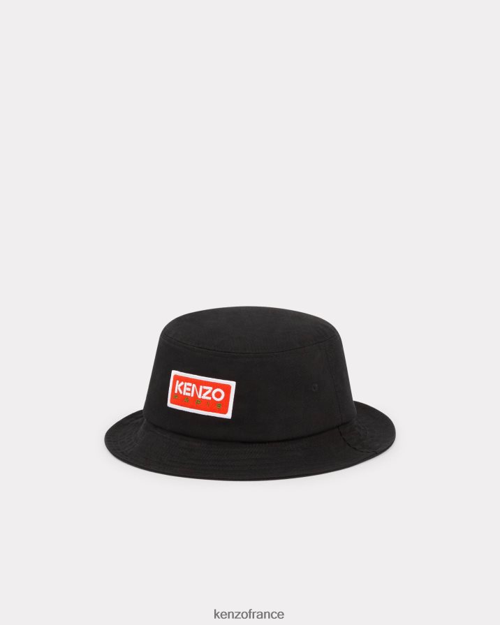 accessoires Kenzo chapeau de soleil parisien noir unisexe LFF6X0852