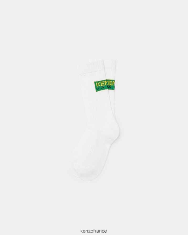 accessoires Kenzo paris chaussettes vert unisexe LFF6X0946