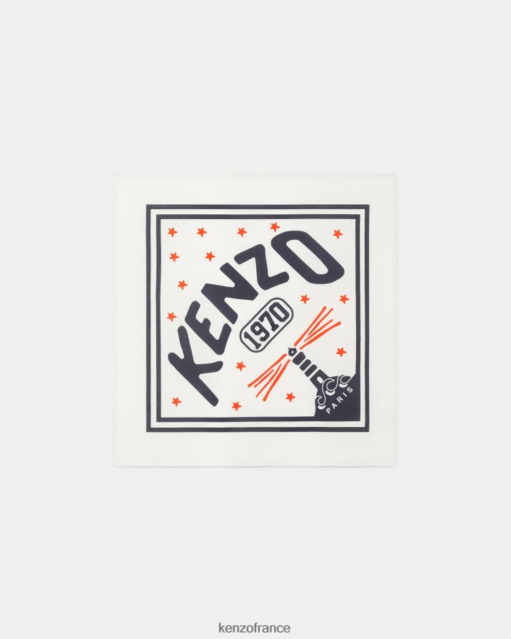 accessoires Kenzo bandana du phare blanc cassé unisexe LFF6X0836