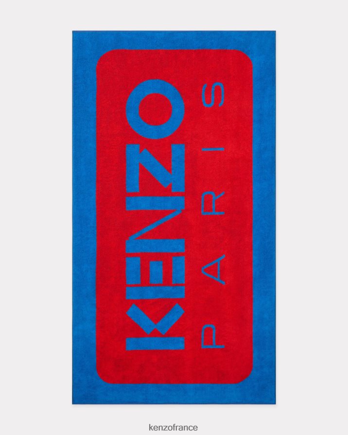 accessoires Kenzo serviette de plage paris rouge chaud unisexe LFF6X0872