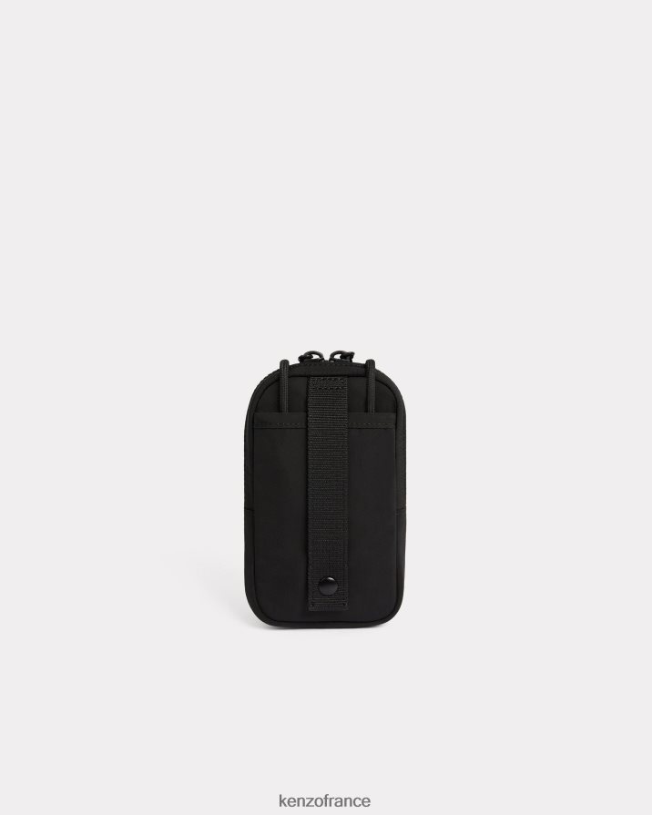 accessoires Kenzo poche pour téléphone jungle avec bandoulière noir unisexe LFF6X0868