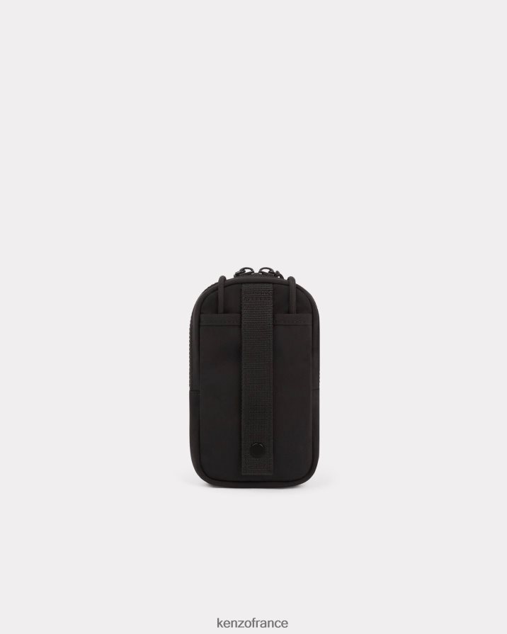 accessoires Kenzo sac porté épaule pour téléphone jungle noir unisexe LFF6X0882